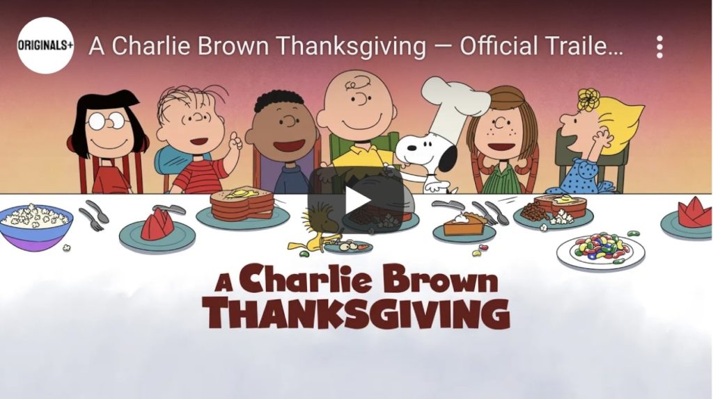 a charlie brown thanksgiving trailer