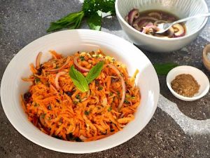 Moroccan Carrot salad part of a liver cleansing diet
