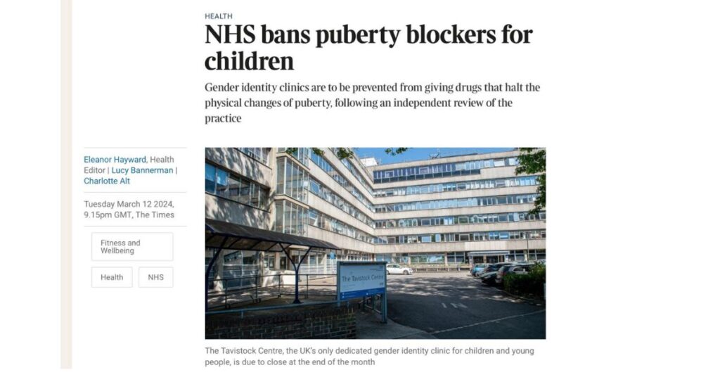 NHS Bans Puberty Blockers